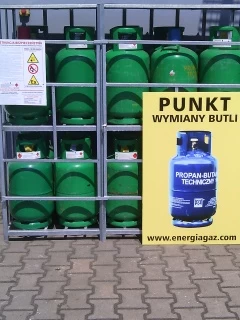Współpraca.Punkt wymiany butli.